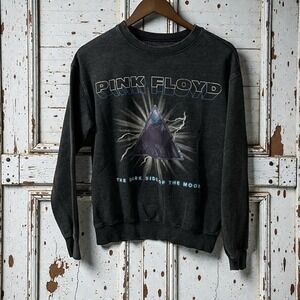 Pink Floyd The Dark Side of the Moon Graphic Sweatshirt Charcoal Gray Women's XS